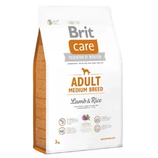 Brit Care Adult Medium Breed Lamb &amp; Rice (bárány rizs) 3kg