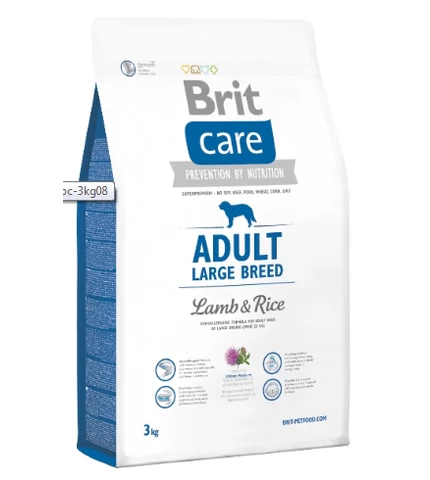 Brit Care Adult Large Breed Lamb &amp; Rice (bárány rizs) 3kg