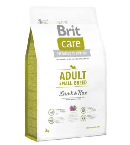 Brit Care Adult small Breed Lamb &amp; Rice (bárány rizs) 1kg